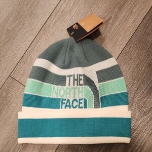THE North Face Stylish Logo Beanie - Dark Sage